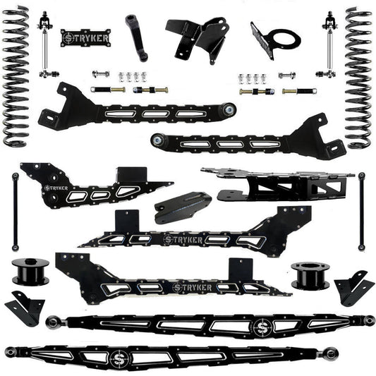 2019 to 2025 8" 2500 Fabricated Radius Arm LIFT KIT