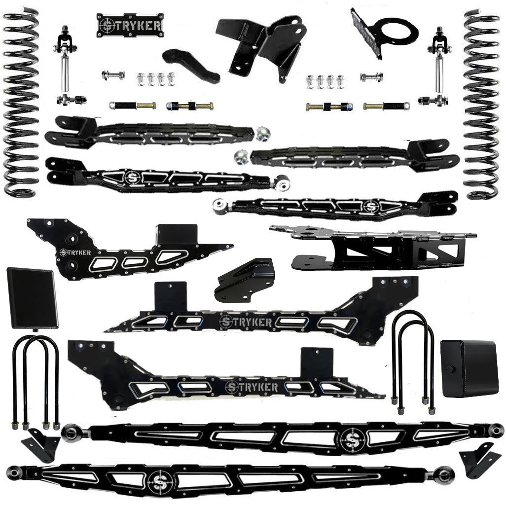 8" Ram 3500 4-Link Lift Kit for 2019 TO 2025 DODGE RAM HEAVY DUTY