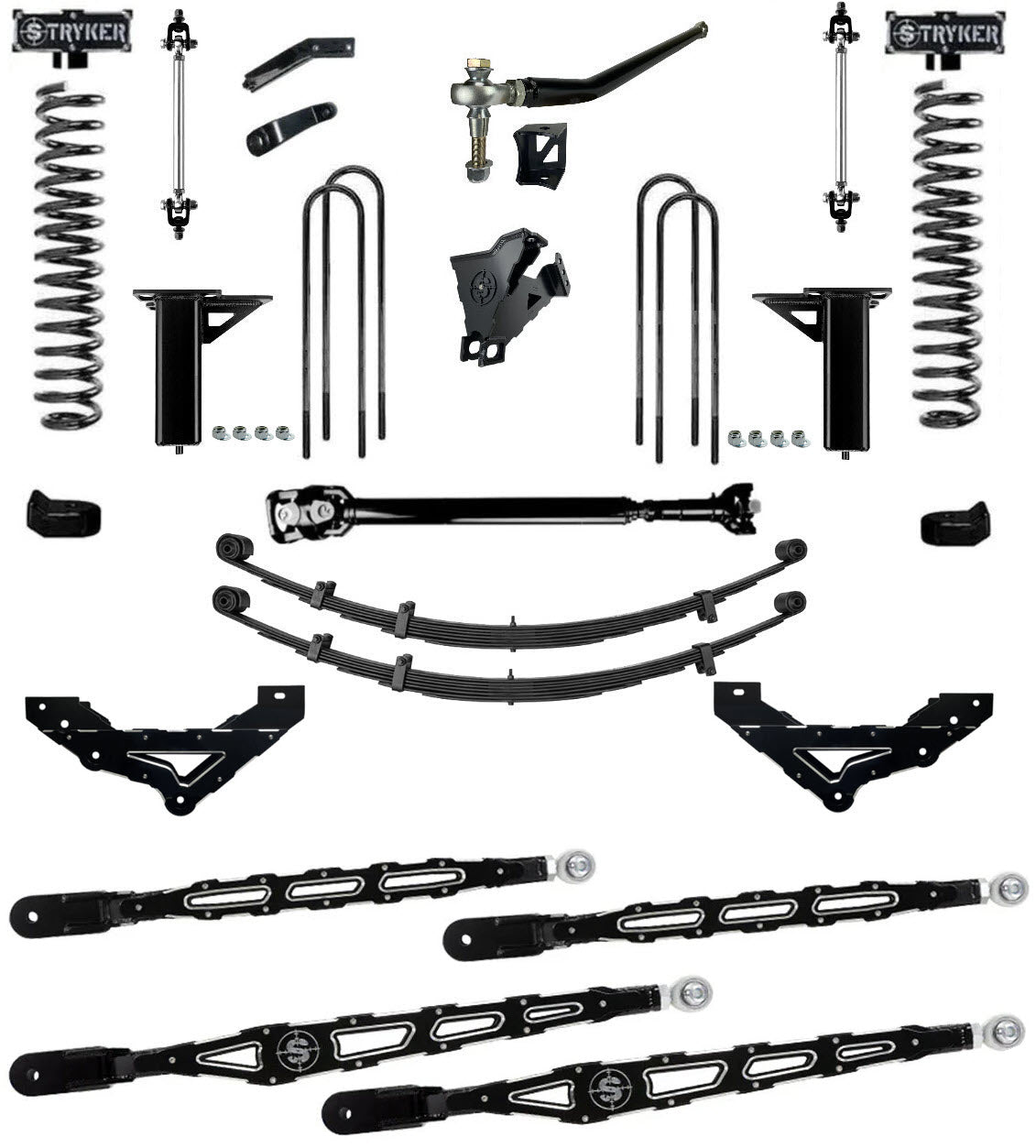 FORD 4-LINK LIFT KIT - LONG ARM F250 F350 F450 F550 - 2