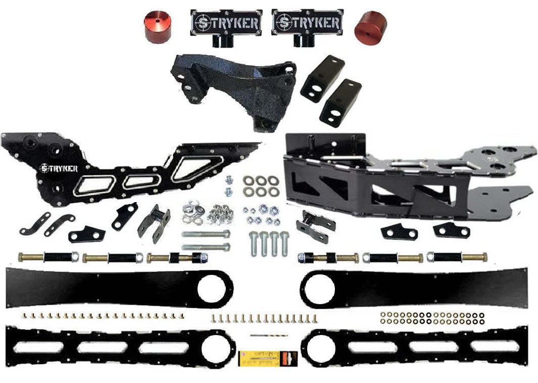3.5" F450 F550 Badged RADIUS ARM DROP LIFT KIT for 2017 TO 2022 SUPER DUTY
