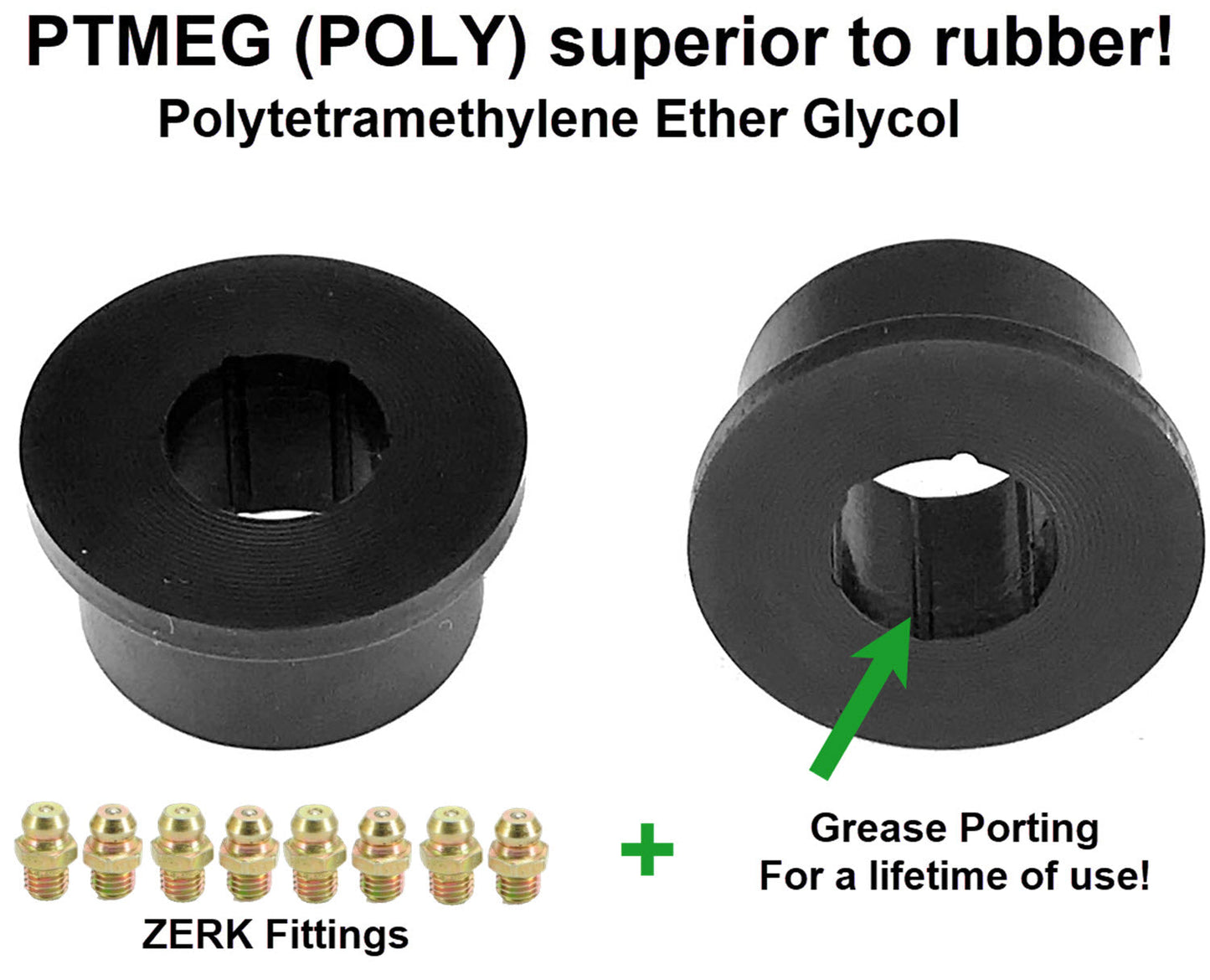 2014 - 2026 Dodge Ram 2500 ADJUSTABLE DOM REAR Control Arms for 0" to 10" Lift