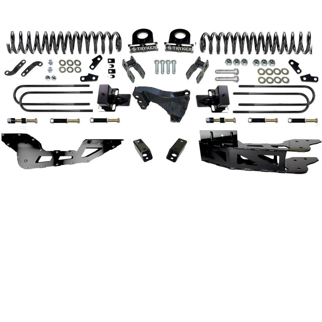 4" F450 F550 RADIUS ARM Badged DROP LIFT KIT for 2017 TO 2022 SUPER DUTY