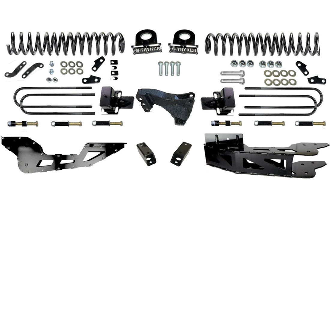 4" F450 F550 RADIUS ARM Badged DROP LIFT KIT for 2017 TO 2022 SUPER DUTY