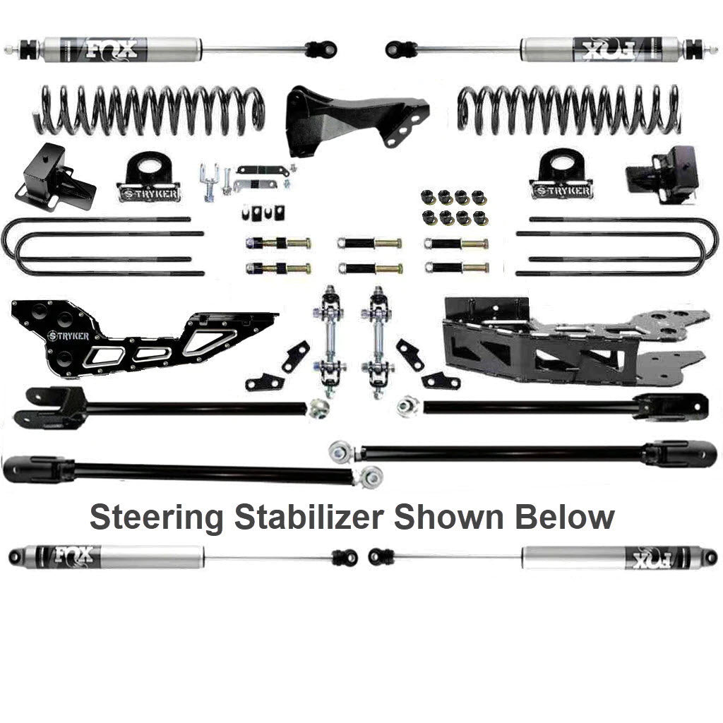 4.5" F250 F350 Tube 4-LINK LIFT KIT FOR 2011 TO 2016