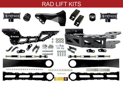 3.5" F450 F550 Badged RADIUS ARM  DROP LIFT KIT for 2017 TO 2022 SUPER DUTY