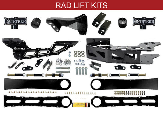 3.5" F450 F550 Badged RADIUS ARM  DROP LIFT KIT for 2017 TO 2022 SUPER DUTY