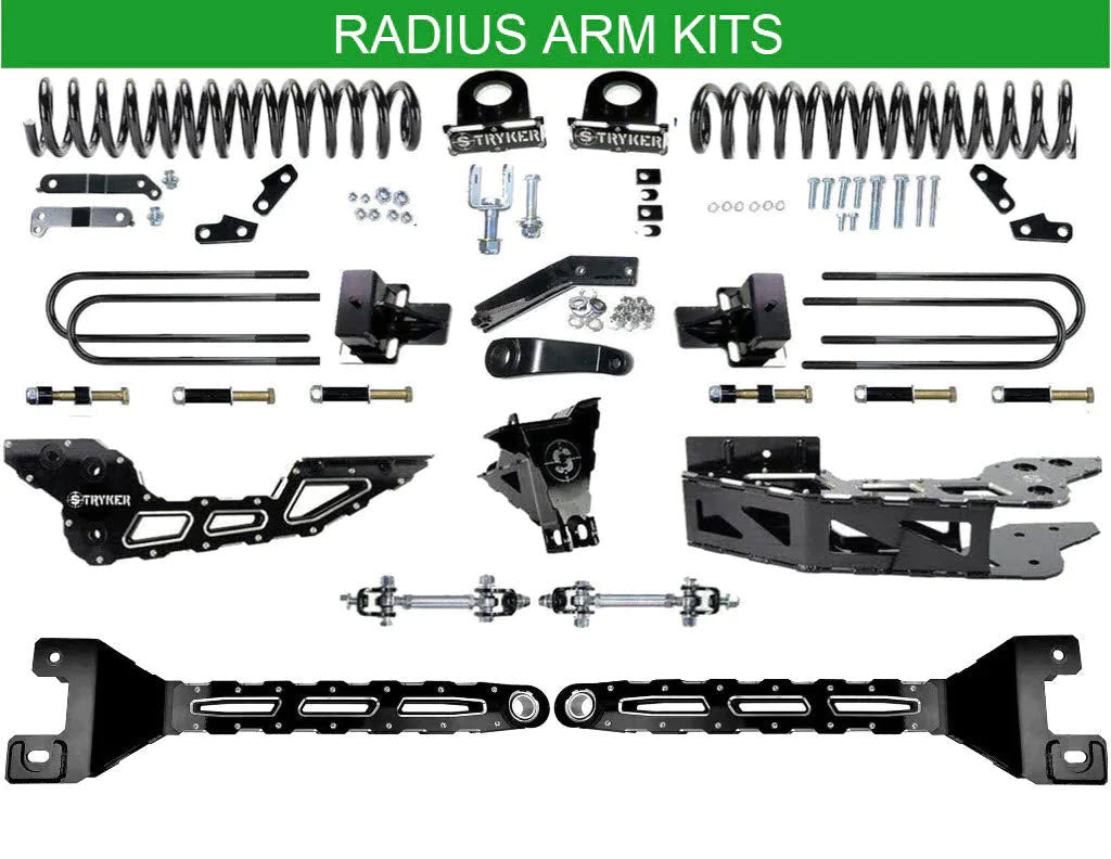 2017 to 2022 6" F250 F350 FABRICATED RADIUS ARM LIFT KIT