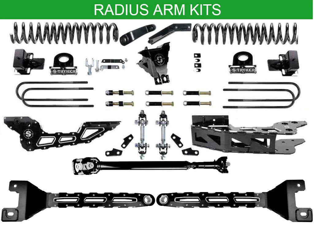 2017 TO 2022 8" F250 F350 FABRICATED RADIUS ARM LIFT KIT