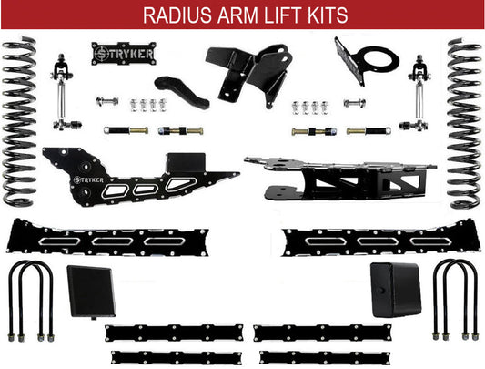 6" Ram 3500 RADIUS Arm Badged Lift Kit for 2019 TO 2024 DODGE RAM