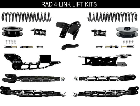 4" Ram 3500 4-Link Lift Kit 2019 TO 2024 DODGE RAM HEAVY DUTY