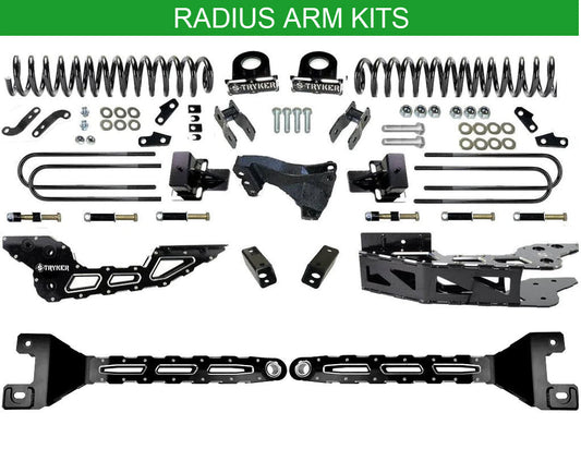 2017 - 2022 4" F450 F550 FABRICATED RADIUS ARM LIFT KIT