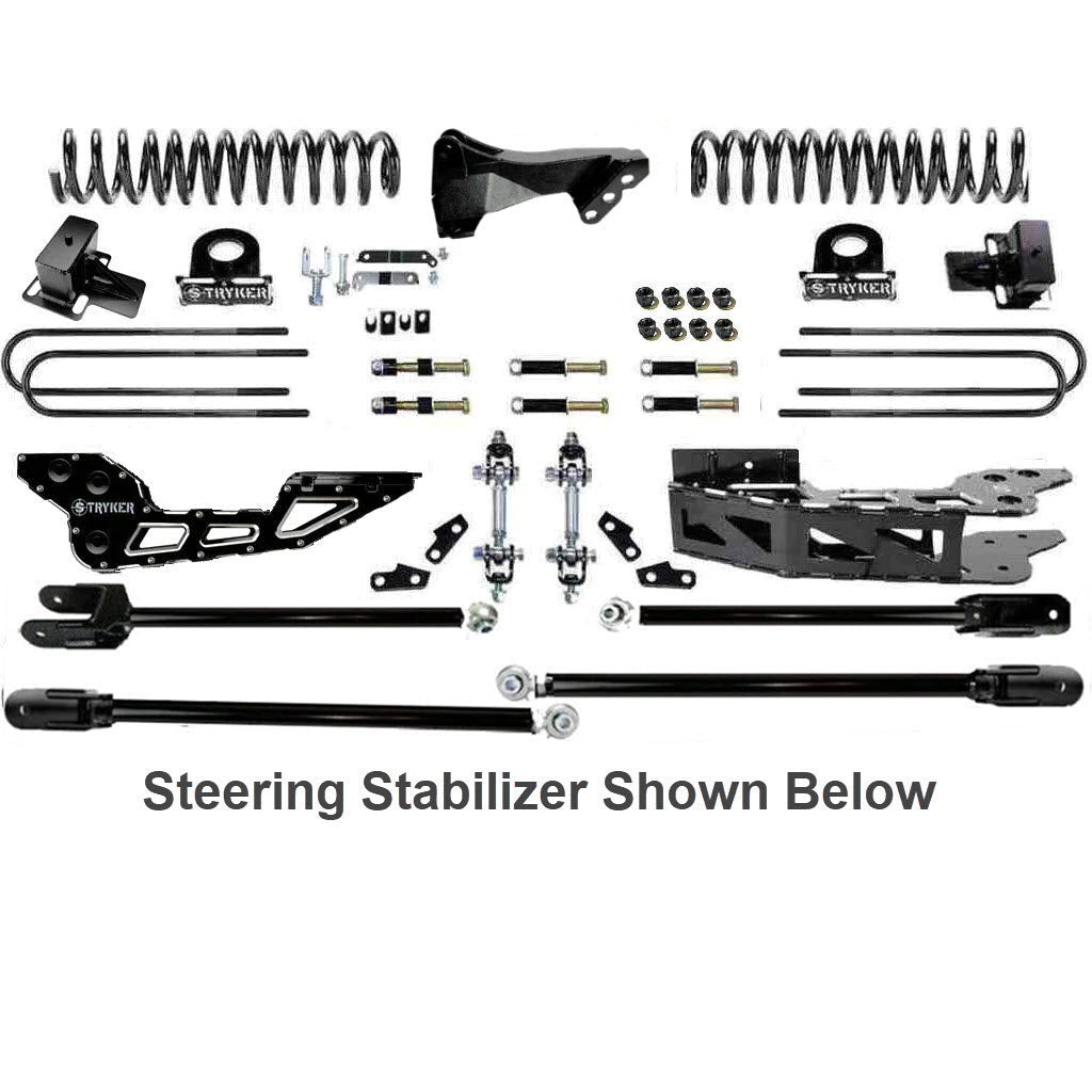 4.5" F250 F350 Tube 4-LINK LIFT KIT FOR 2011 TO 2016