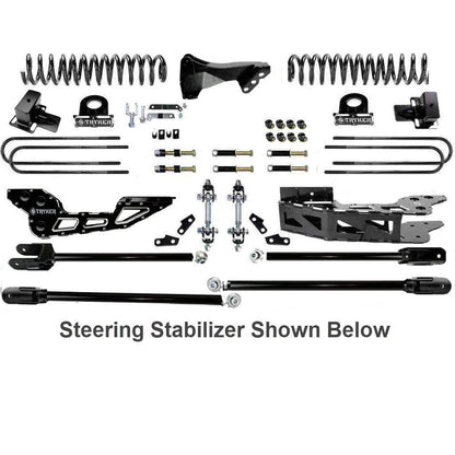 4.5" F250 F350 TUBE 4-LINK LIFT KIT FOR 2023 to 2024