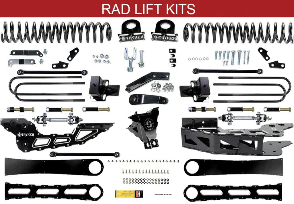 6" F450 Badged RAD DROP LIFT KIT FOR 2023 to 2024 FORD SUPER DUTY