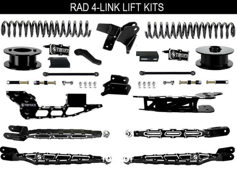 6" Ram 3500 4-Link Lift Kit for 2019 TO 2024 DODGE RAM HEAVY DUTY
