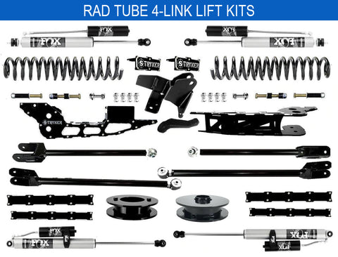 4" Ram 3500 Lift Kit with Tubular 4-Link for 2019 TO 2024