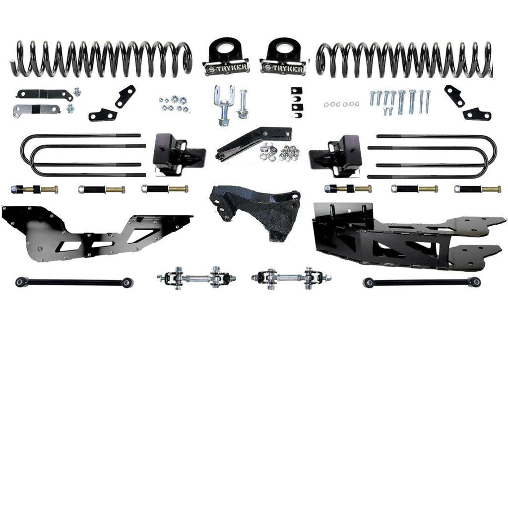 4.5" F450 F550 RADIUS ARM Badged DROP LIFT KIT 2023 to 2024 SUPER DUTY