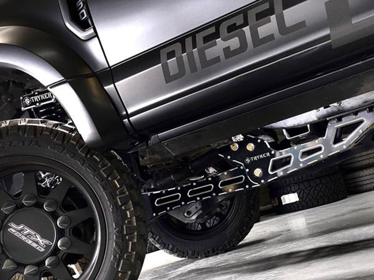 4" F250 F350 RADIUS ARM Badged DROP LIFT KIT for 2017 TO 2022 SUPER DUTY