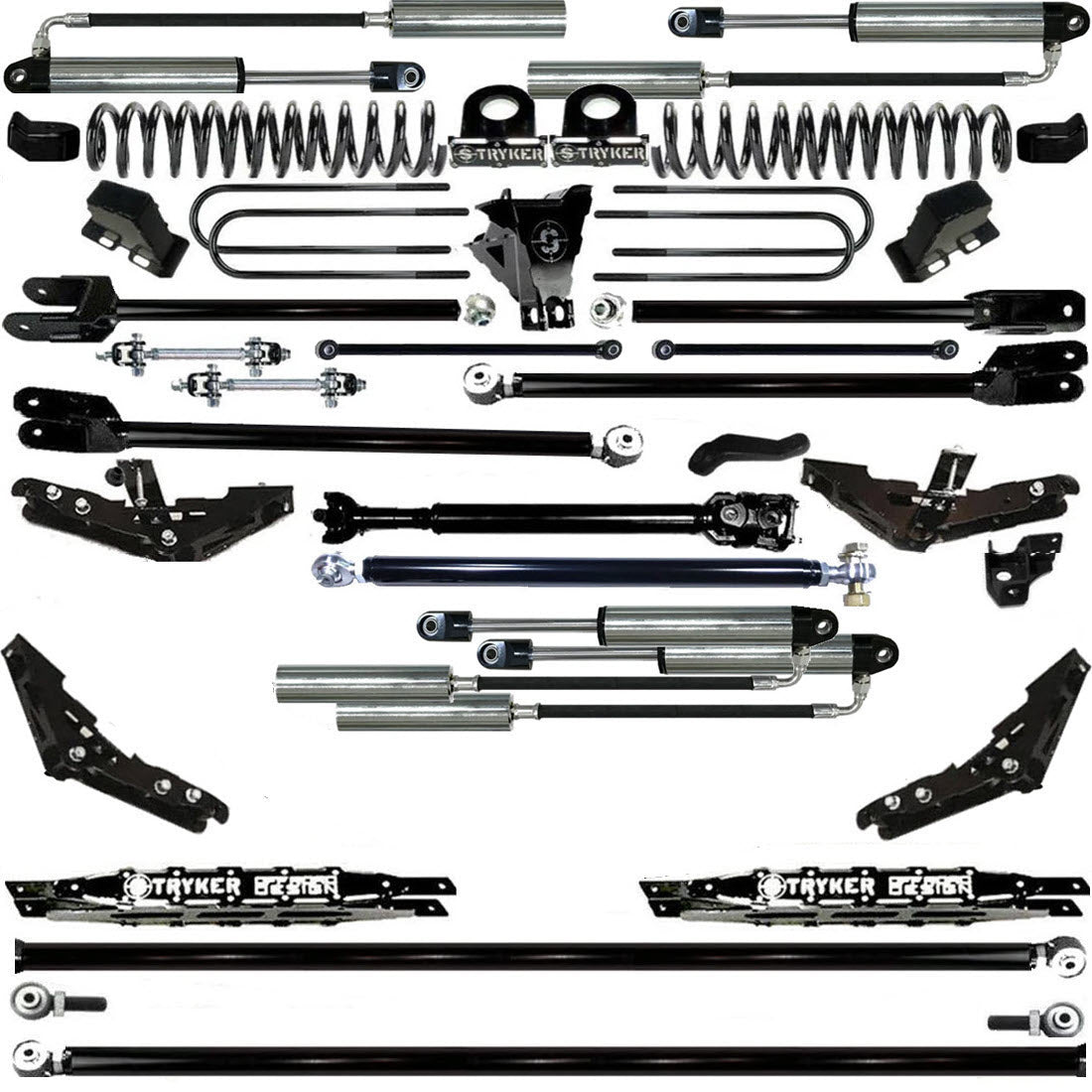 TUBE LONG ARM 10" F450 4-LINK LIFT KIT 2017-2022 SUPER DUTY