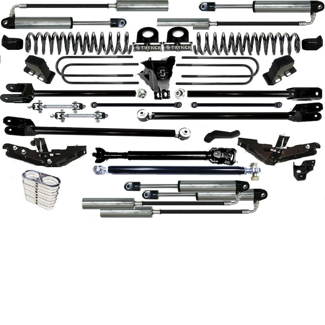 TUBE LONG ARM 10" F450 4-LINK LIFT KIT 2017-2022 SUPER DUTY