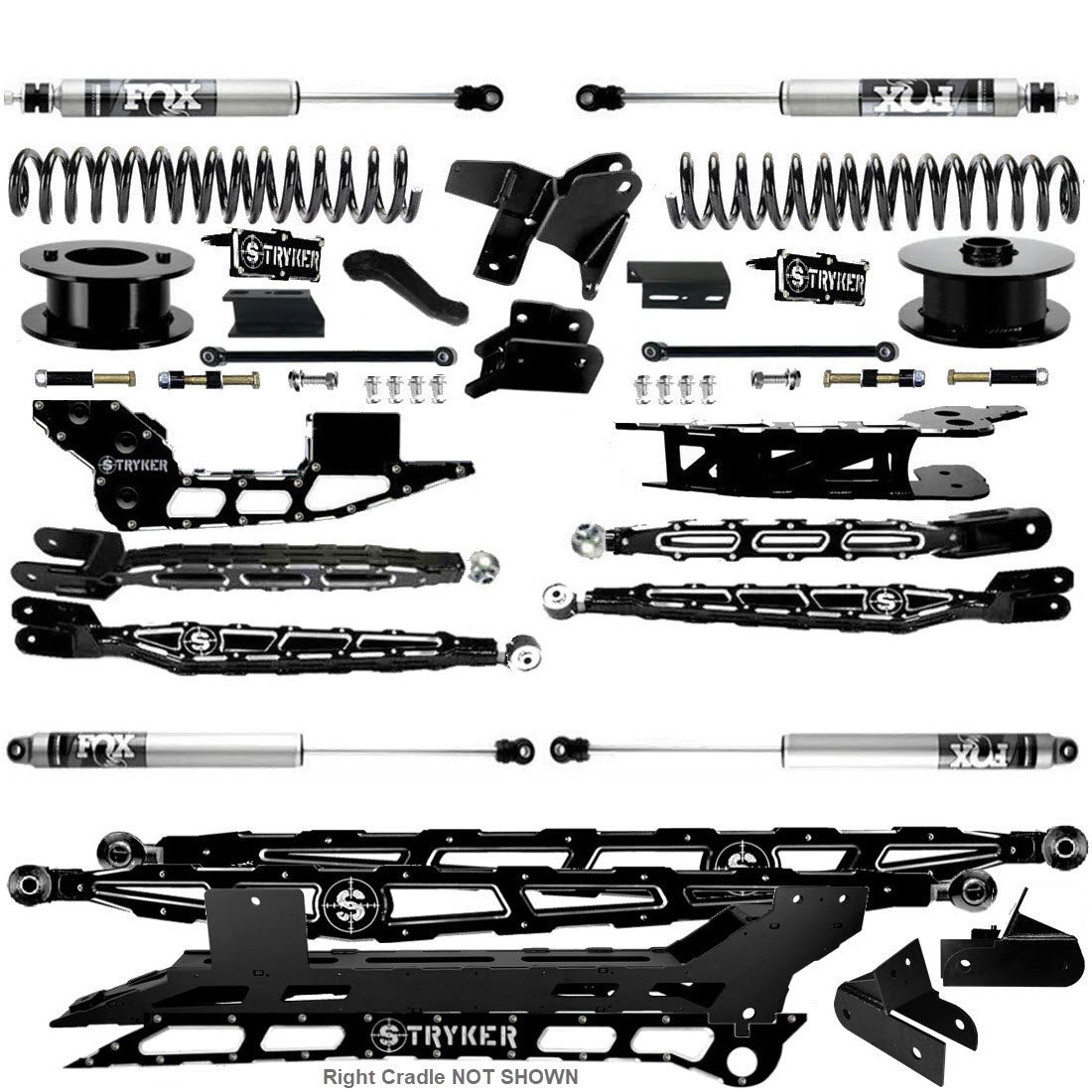 6" Ram 3500 4-Link Lift Kit for 2019 TO 2024 DODGE RAM HEAVY DUTY