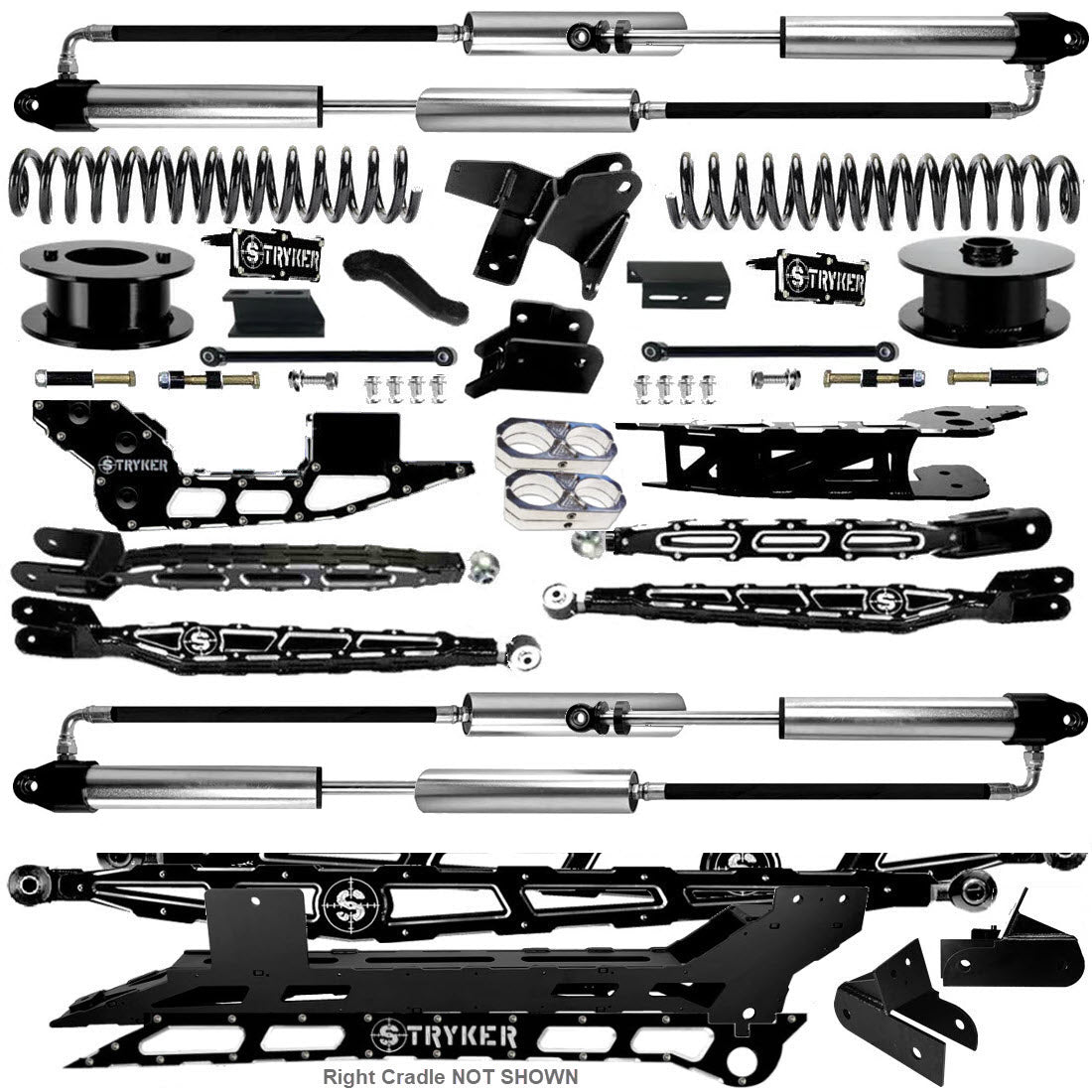 6" Ram 3500 4-Link Lift Kit for 2019 TO 2024 DODGE RAM HEAVY DUTY