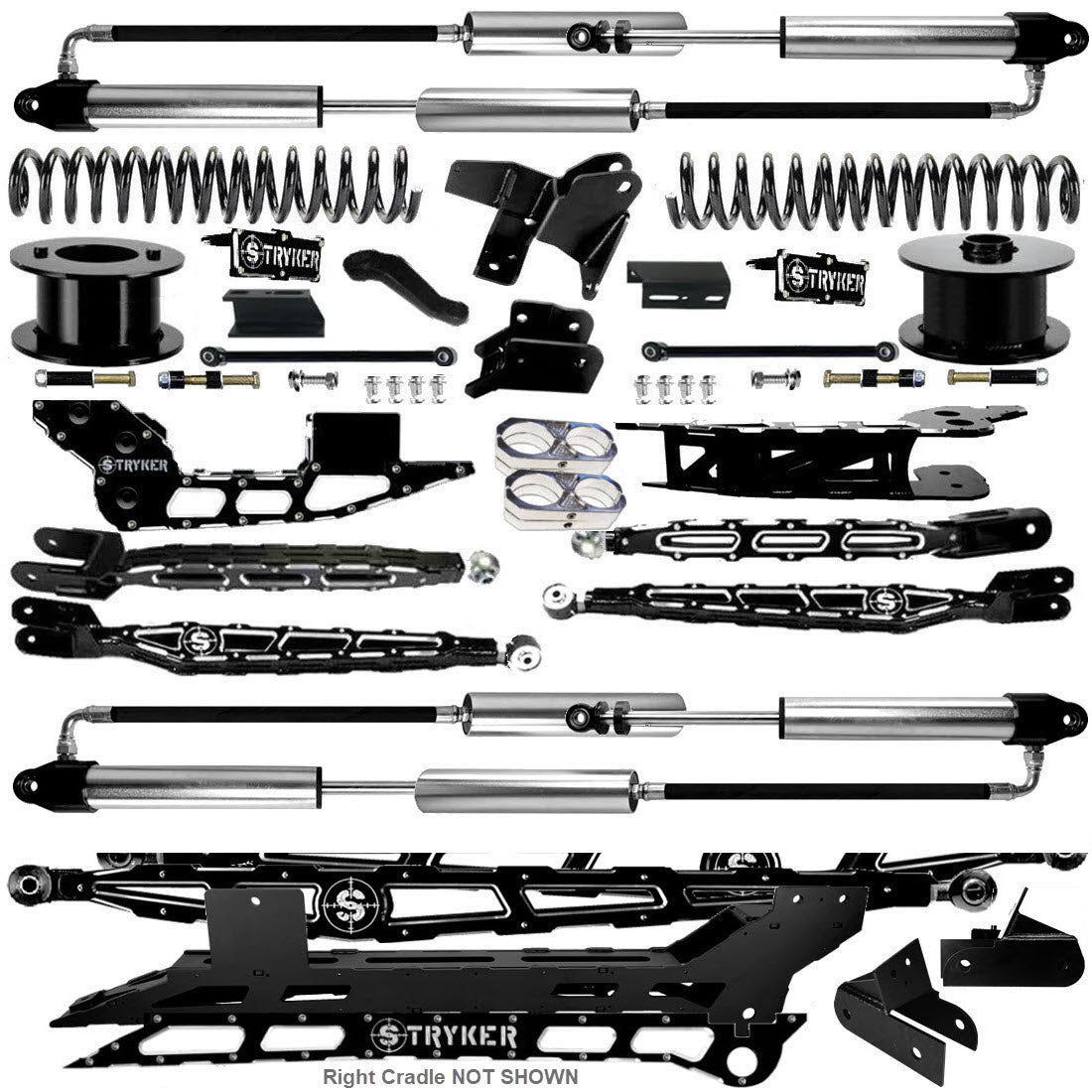 8" Ram 3500 4-Link Lift Kit for 2014 TO 2018 DODGE RAM HEAVY DUTY