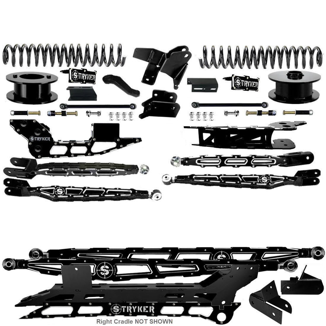 6" Ram 3500 4-Link Lift Kit for 2019 TO 2024 DODGE RAM HEAVY DUTY