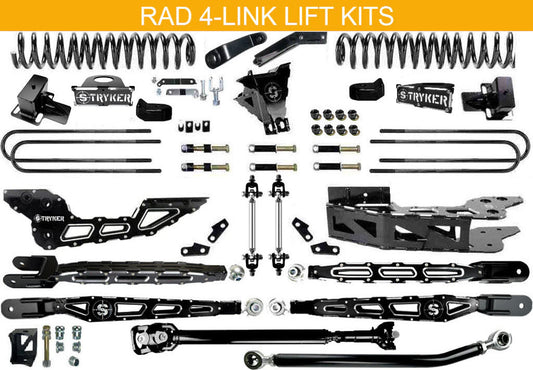 10" RAD F250 F350 4-LINK LIFT KIT 2011 to 2016 SUPER DUTY