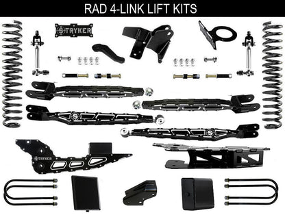 8" Ram 3500 4-Link Lift Kit for 2019 TO 2024 DODGE RAM HEAVY DUTY