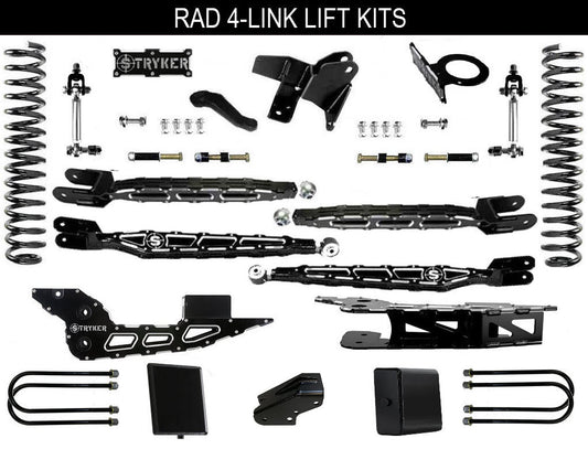 8" Ram 3500 4-Link Lift Kit for 2019 TO 2024 DODGE RAM HEAVY DUTY