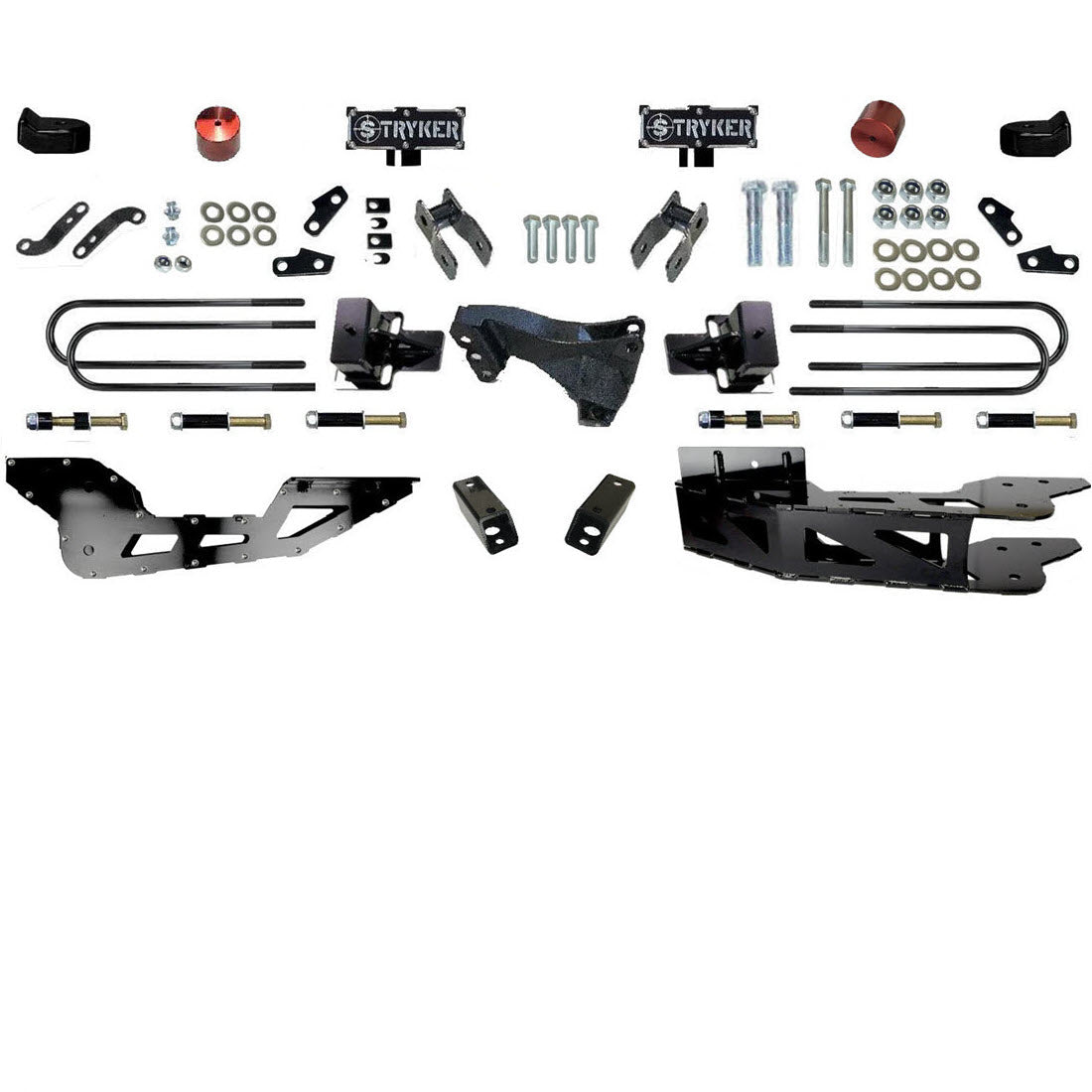 3.5" F450 F550 Badged RADIUS ARM DROP LIFT KIT FOR 2023 to 2024 SUPER DUTY