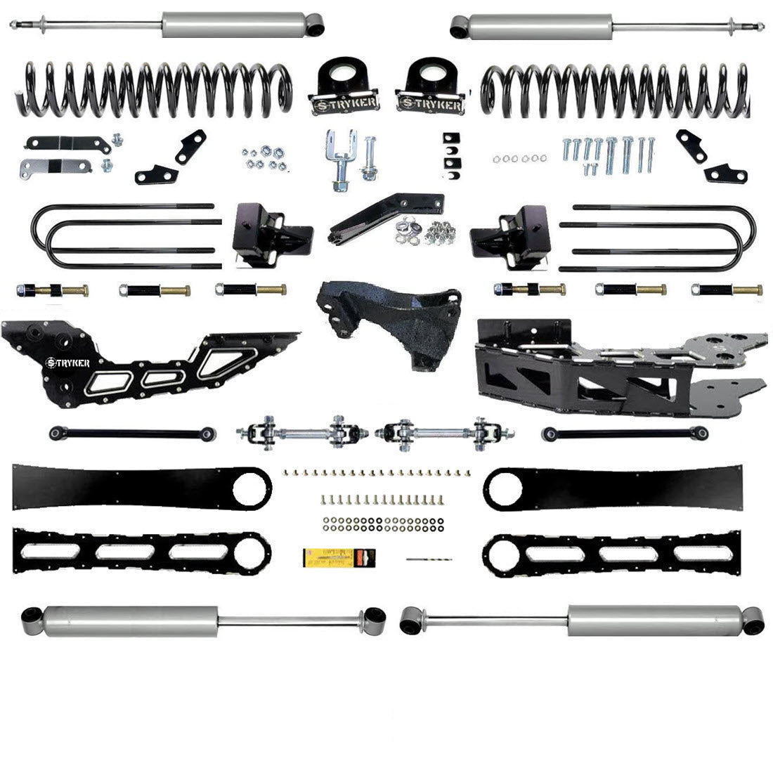 4.5" F450 F550 RADIUS ARM Badged DROP LIFT KIT 2023 to 2024 SUPER DUTY