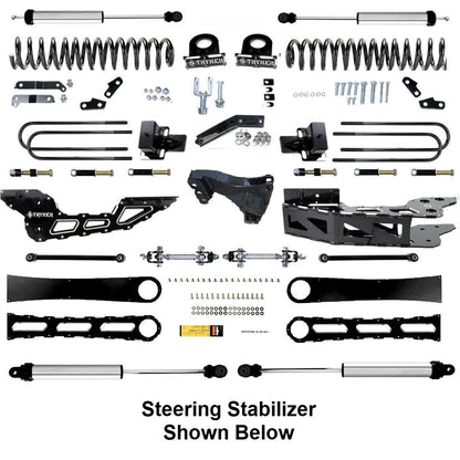 4.5" F450 F550 RADIUS ARM Badged DROP LIFT KIT 2023 to 2024 SUPER DUTY