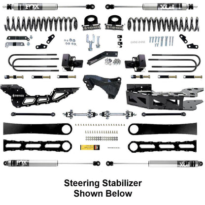 4.5" F450 F550 RADIUS ARM Badged DROP LIFT KIT 2023 to 2024 SUPER DUTY