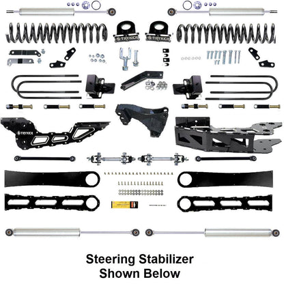 4.5" F450 F550 RADIUS ARM Badged DROP LIFT KIT 2023 to 2024 SUPER DUTY