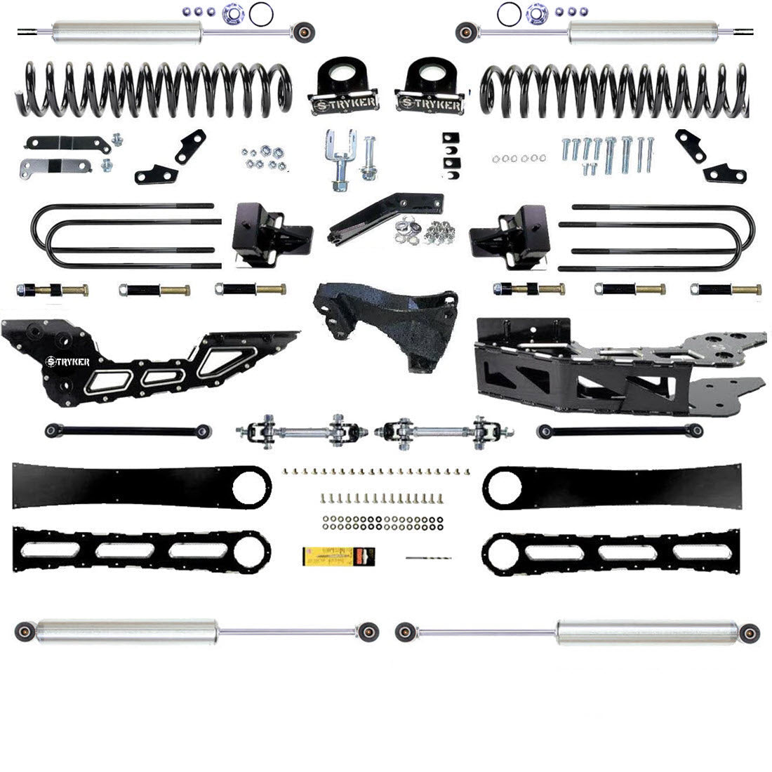 4.5" F450 F550 RADIUS ARM Badged DROP LIFT KIT 2023 to 2024 SUPER DUTY