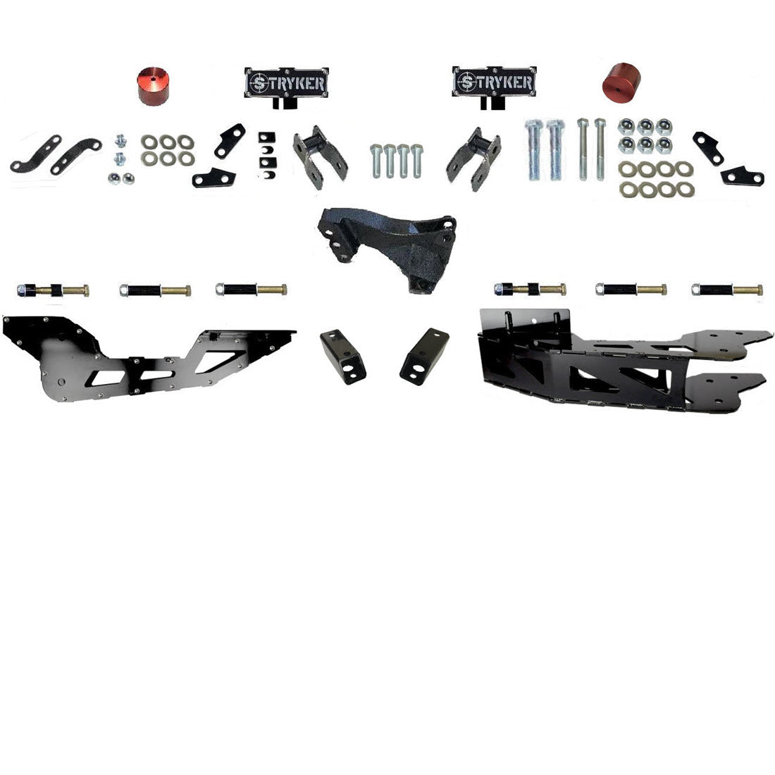 3.5" F450 F550 Badged RADIUS ARM DROP LIFT KIT FOR 2023 to 2024 SUPER DUTY