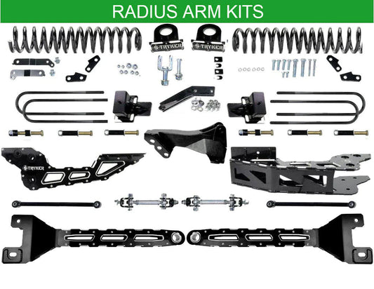 2017 to 2022 4.5" F450 F550 FABRICATED RADIUS ARM LIFT KIT