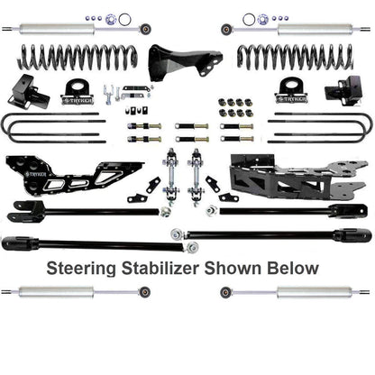 4.5" F250 F350 Tube 4-LINK LIFT KIT FOR 2011 TO 2016