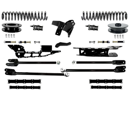 4" Ram 3500 Lift Kit with Tubular 4-Link for 2013* TO 2018