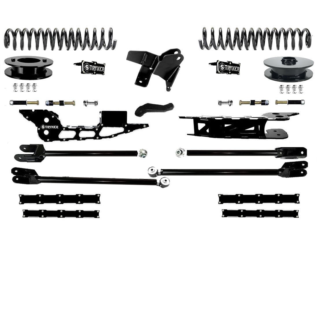 4" Ram 3500 Lift Kit with Tubular 4-Link for 2019 TO 2024