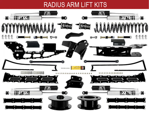 6" Ram 2500 RADIUS Arm Badged Lift Kit for 2019 TO 2024 DODGE RAM