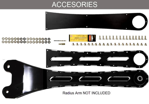 “RAD” series (Radius Arm) 2023 to 2024 F250 F350 SUPER DUTY Identity ARM Badge Kit