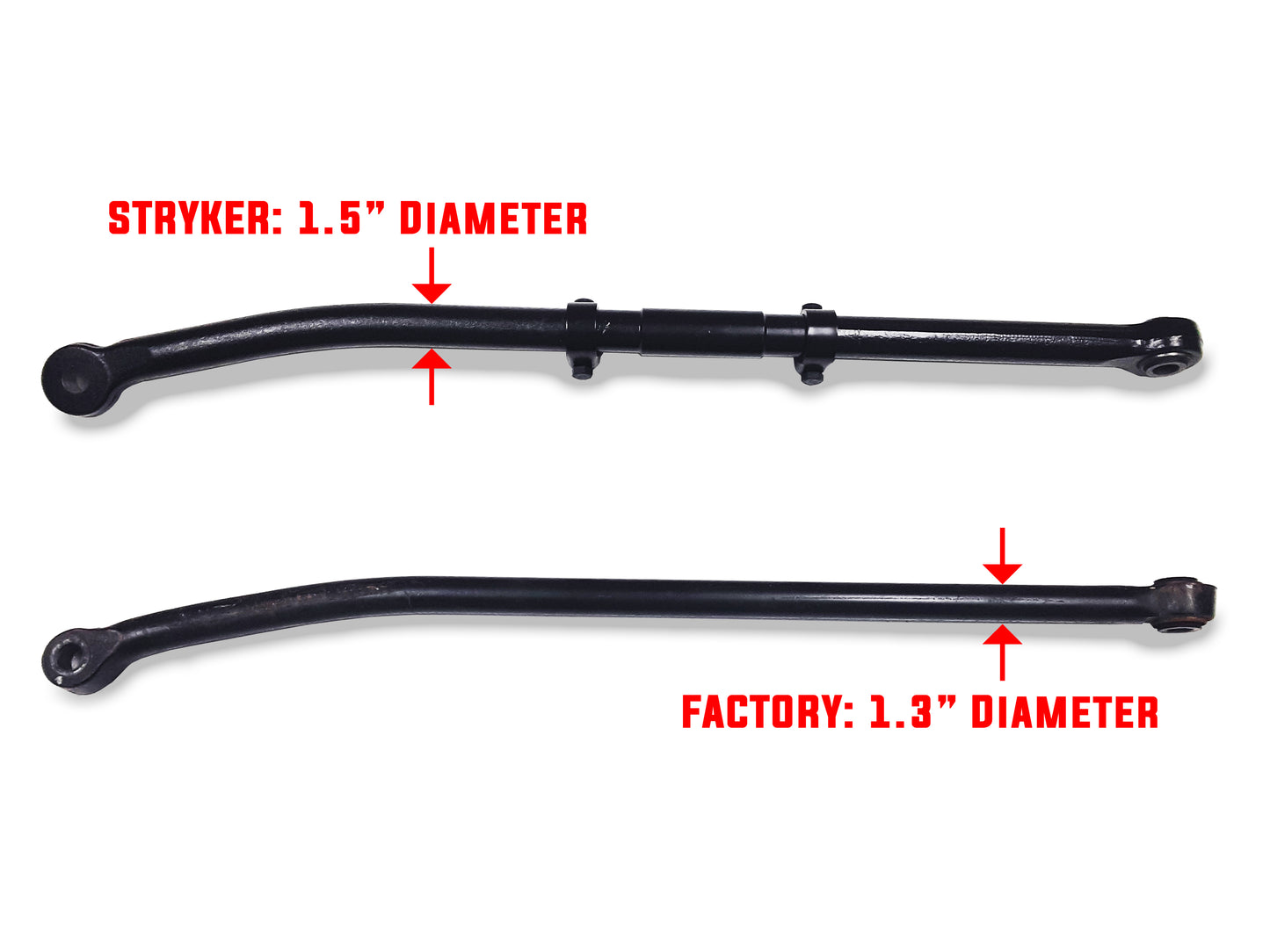 0-4" Lift Height Adjustable Track Bar for 2017-2020 Ford F450/F550 Super Duty 4WD - Stryker Off Road Design