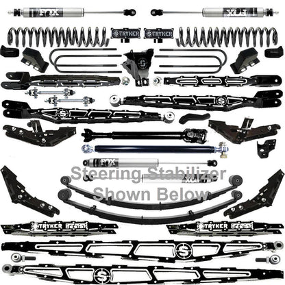 LONG ARM 12" F250 F350 4-LINK LIFT KIT 2017-2022 SUPER DUTY