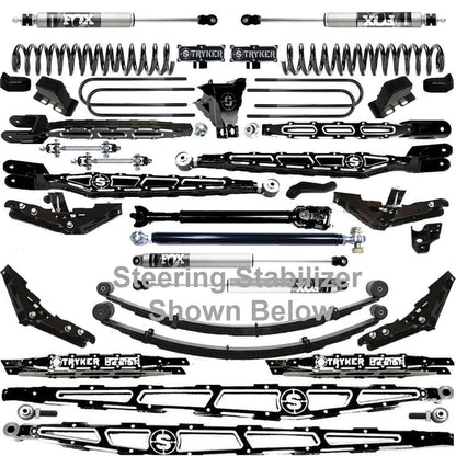 LONG ARM 12" F250 F350 4-LINK LIFT KIT 2011-2016 SUPER DUTY