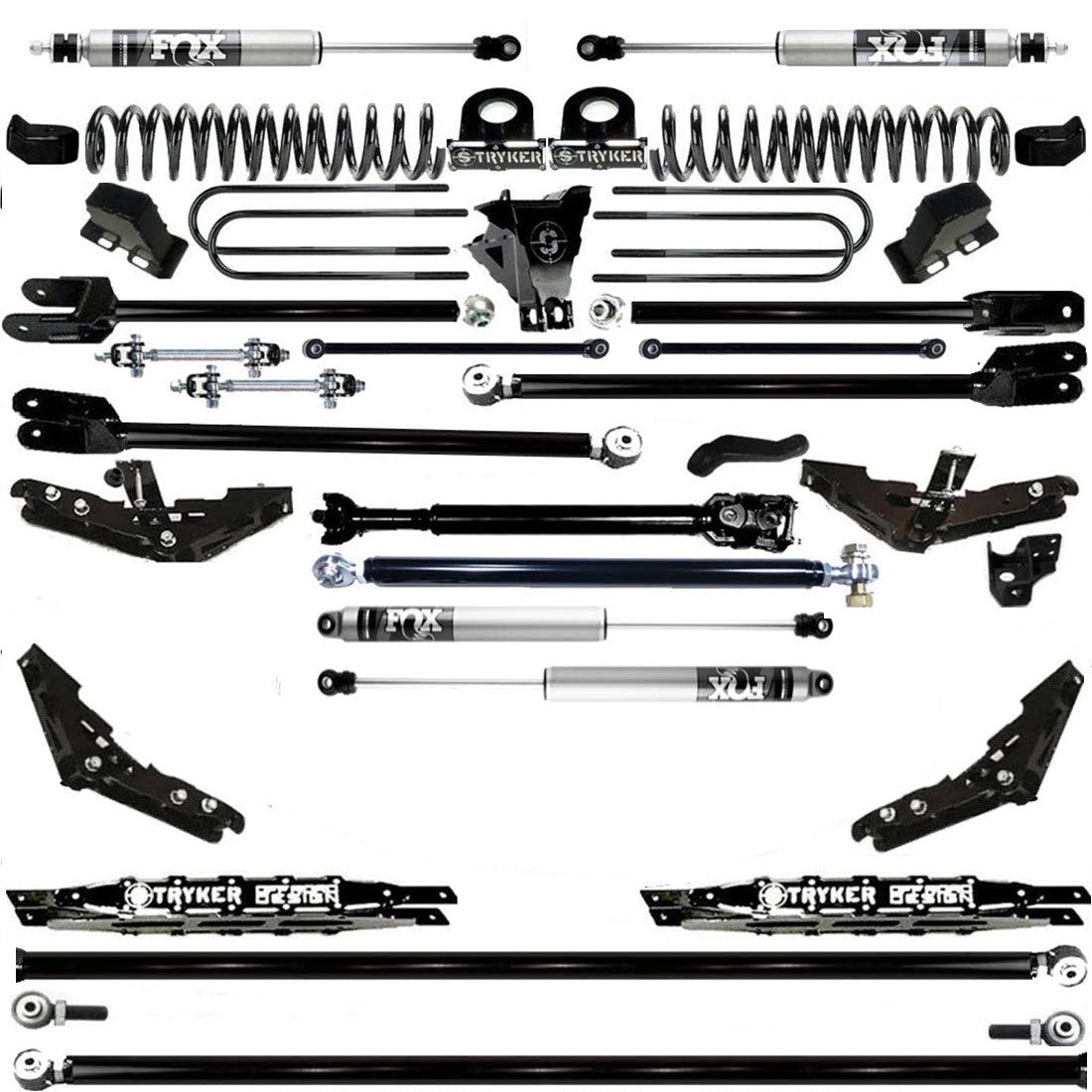 TUBE LONG ARM 10" F450 4-LINK LIFT KIT 2023 to 2024 SUPER DUTY