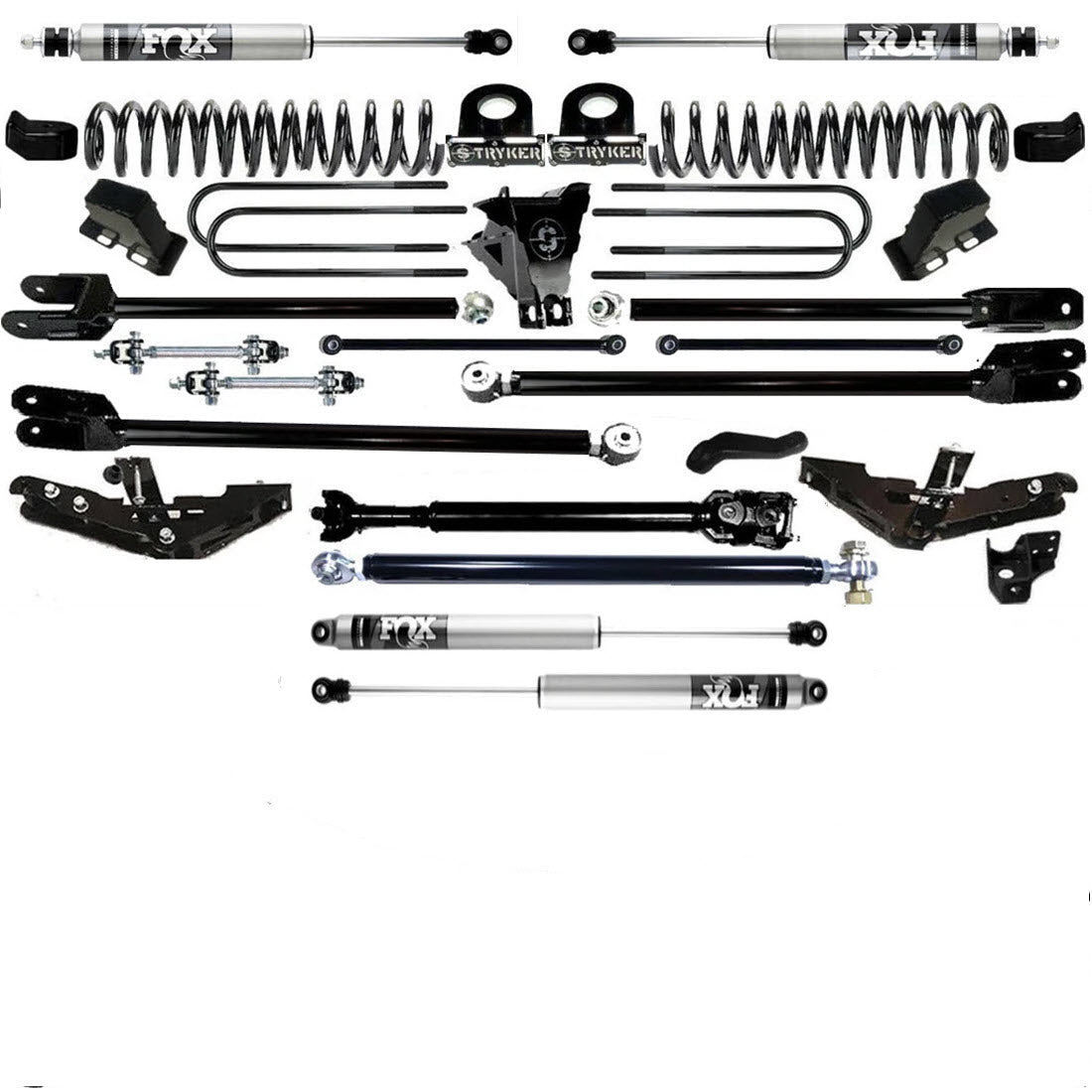 TUBE LONG ARM 10" F450 4-LINK LIFT KIT 2023 to 2024 SUPER DUTY