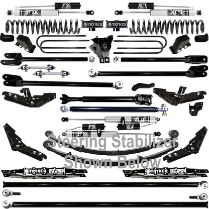 TUBE LONG ARM 12" F250 F350 4-LINK LIFT KIT 2017-2022 SUPER DUTY 4WD